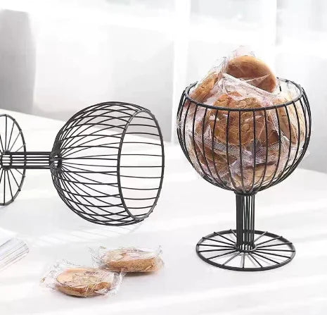 Fruktskål Fructus Linea Svart Metall