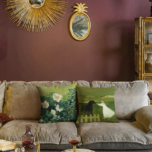 Home Art Oil Painting Pillow Cover Decor