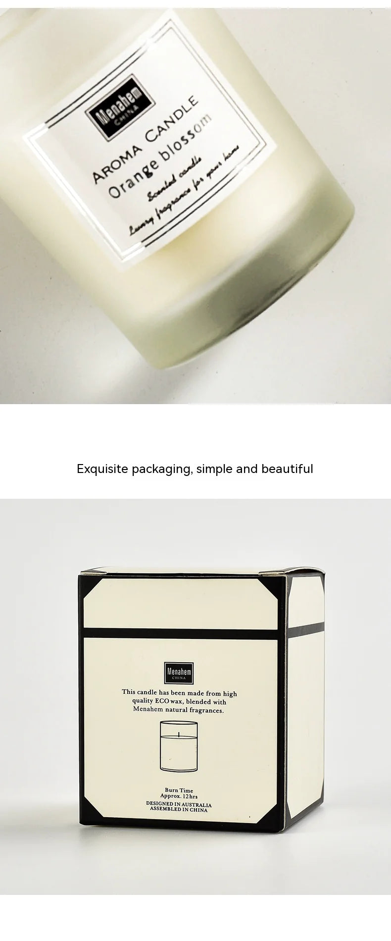 Indoor Aromatherapy Long-lasting Handmade Candle