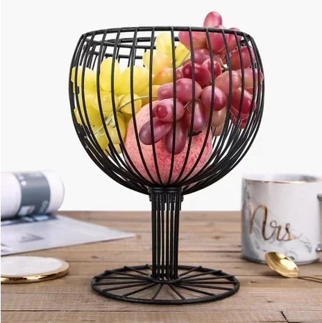 Fruktskål Fructus Linea Svart Metall
